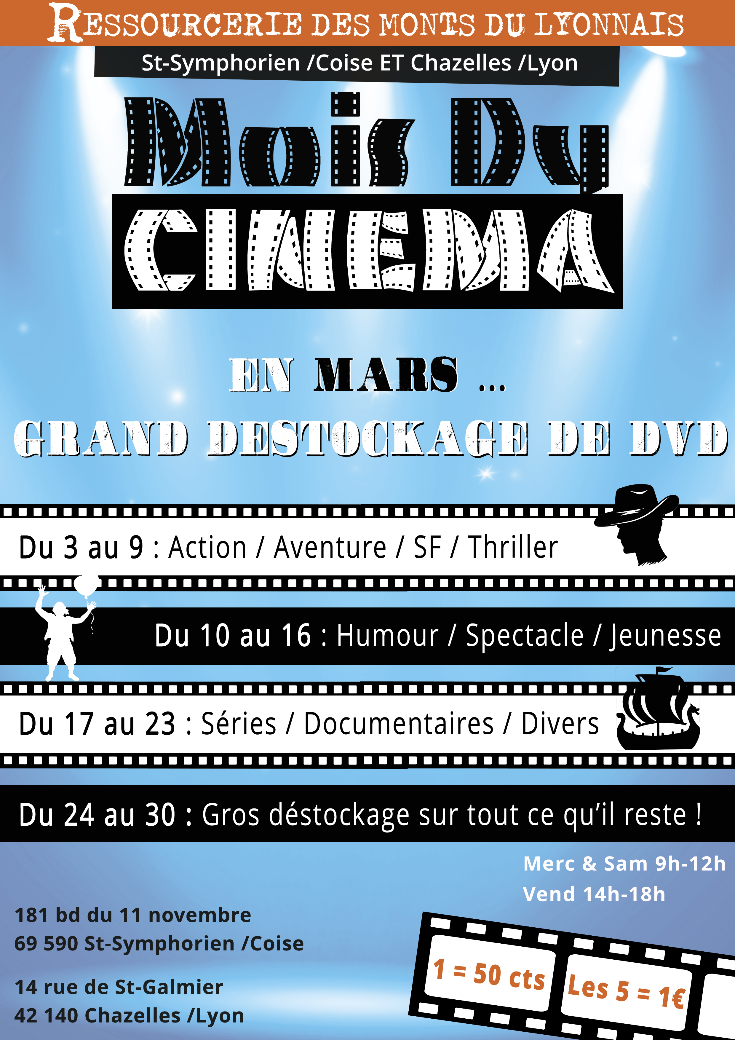 En Mars, c'est le mois du Cinéma à la Ressourcerie !