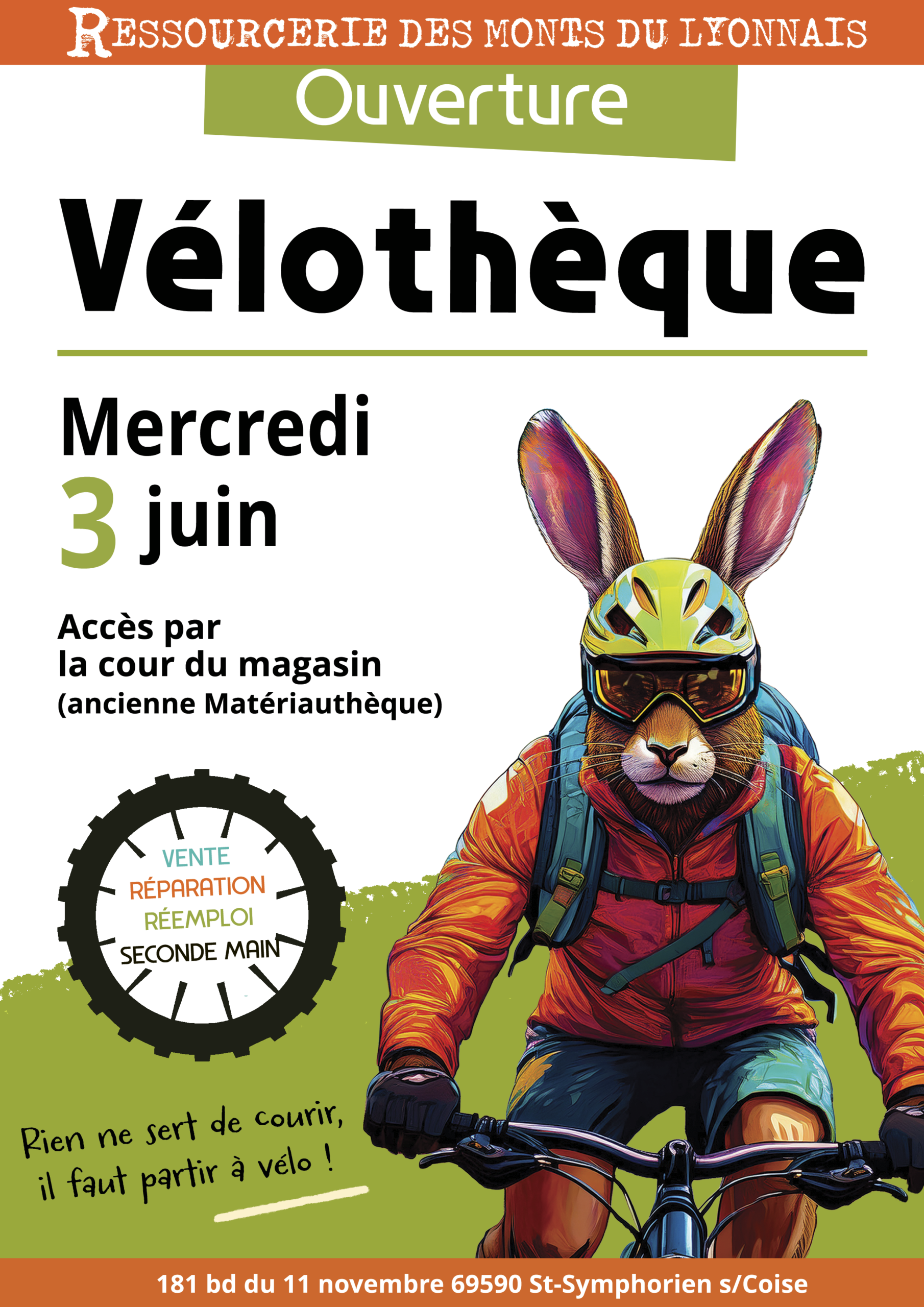 Ouverture de la Vélothèque le 3 juin