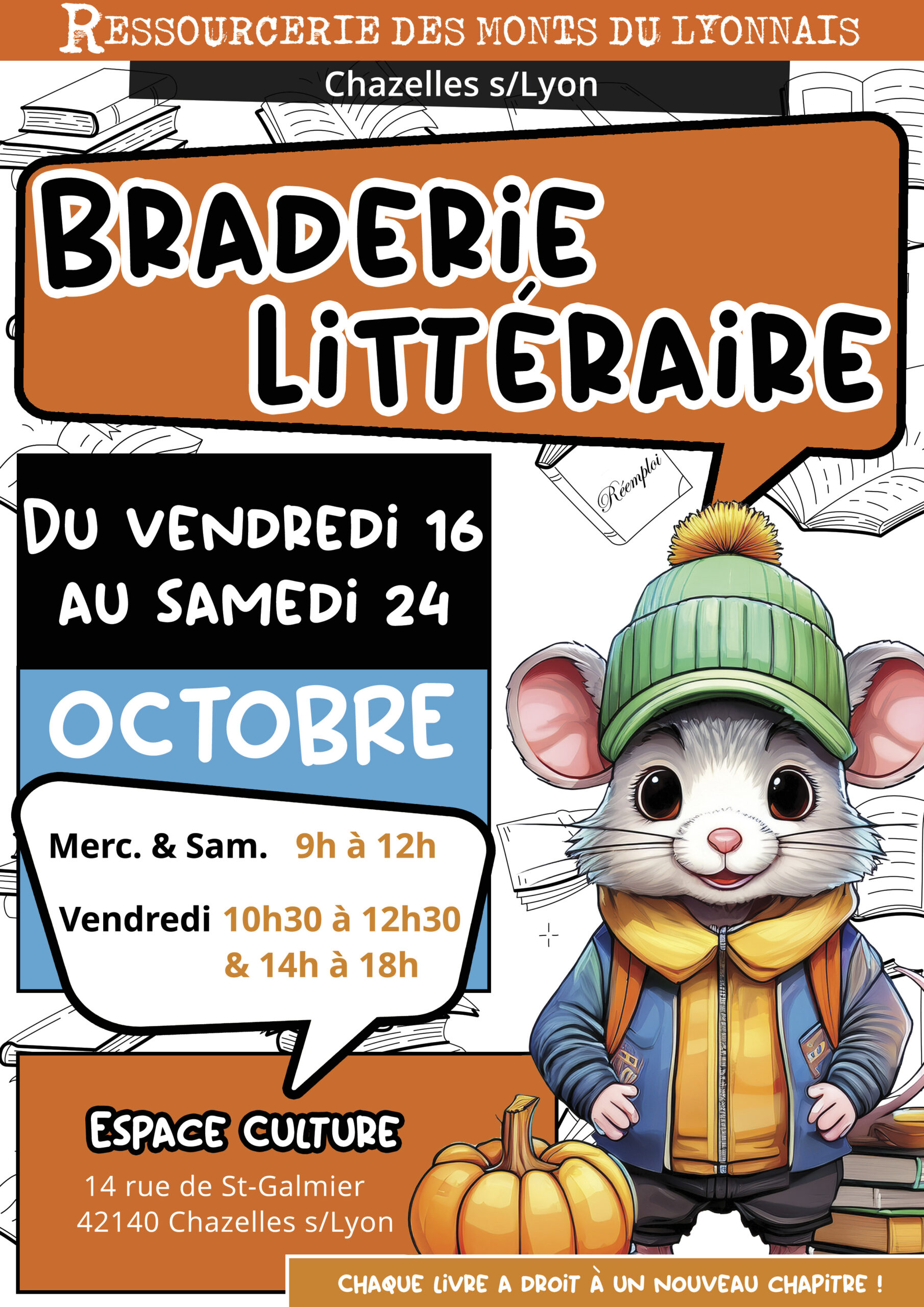 Braderie Littéraire du 16 au 24 octobre