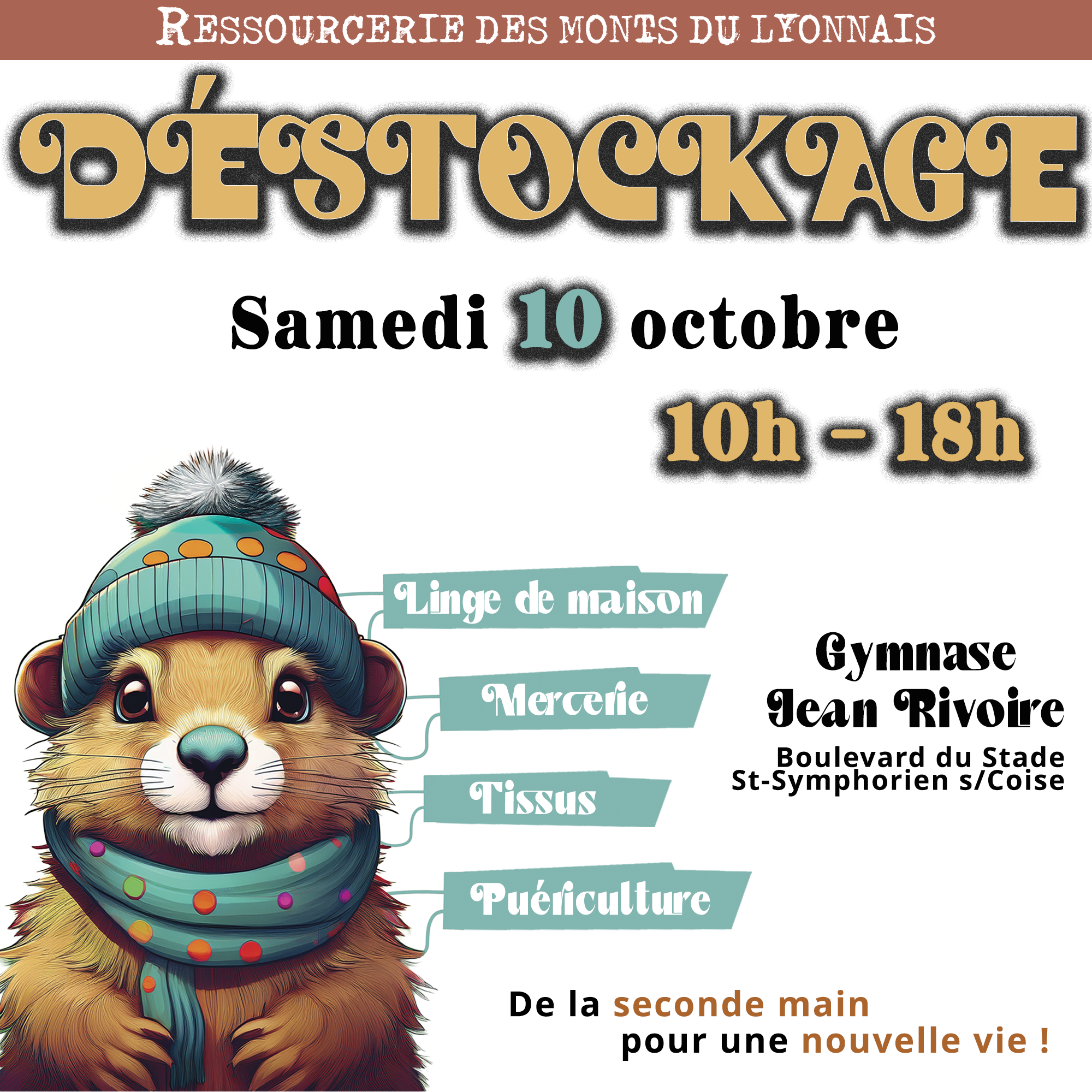 Déstockage Linge de maison, mercerie, tissu, puériculture